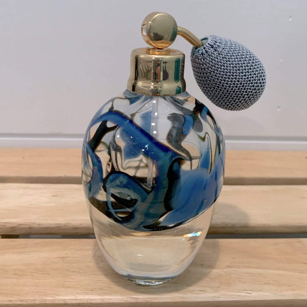 D. Bagwell, glass blown perfume bottle.